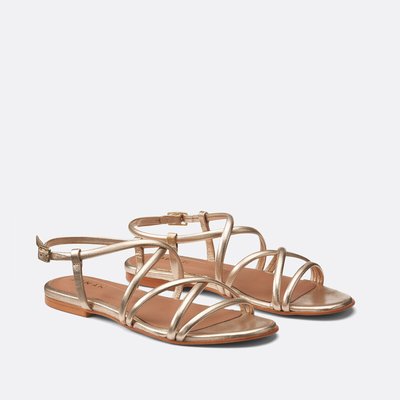Platte leren sandalen Wapo JONAK