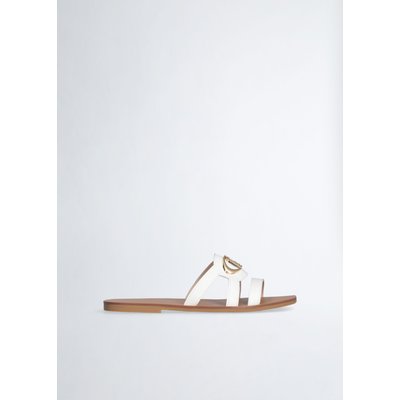 Mules plates avec logo LIU JO