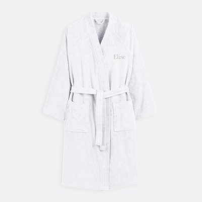 Peignoir éponge col kimono personnalisé, Haxel LA REDOUTE INTERIEURS
