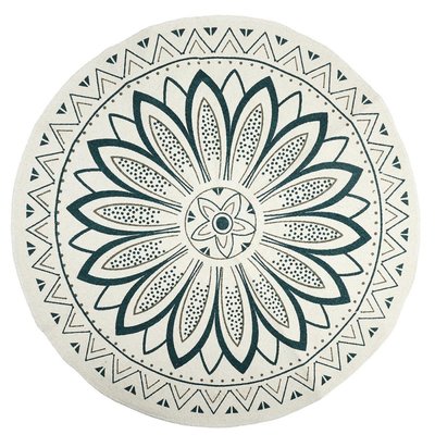 Tapis Rond Imprimé Mandala  D90 DECORATIE