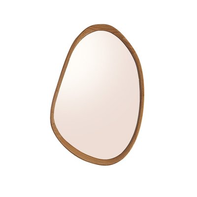 Miroir organique en bois massif 90 cm  FIFTIES BERAH GETAH