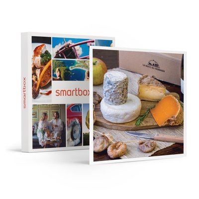 Box fromage fermier et vin à déguster chez soi- SMARTBOX - Coffret Cadeau Gastronomie SMARTBOX