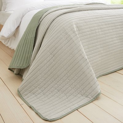 Stripe Quilted Reversible Bedspread CATHERINE LANSFIELD