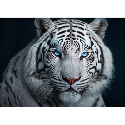 Tableau Mural Tigre Regard Saphir ANIMAUX CEANOTHE