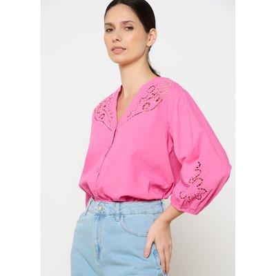 Chemise courte avec broderie LOLALIZA