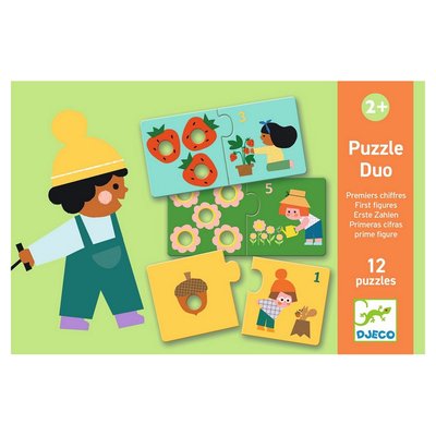 PUZZLES DUO-TRIO - Duo Premiers chiffres DJECO