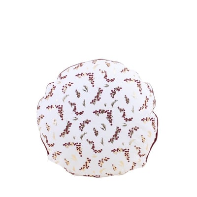 Coussin rond motifs fleuris 38cm ORNAMI
