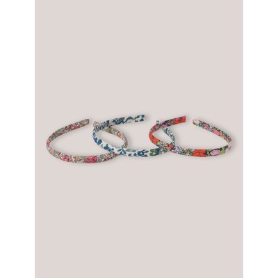 Lot de 3 fins serre-têtes en tissu Liberty CYRILLUS