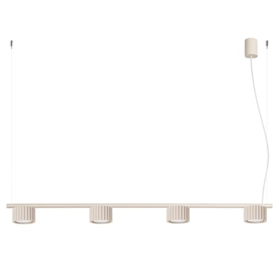 Lustre Aluminium Beige Gx53 4 AURA EDEN