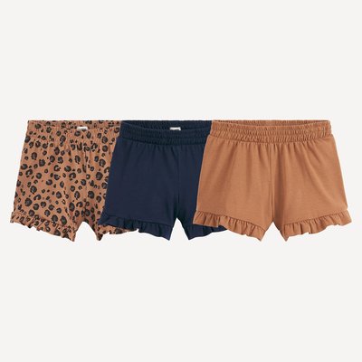 Lot de 3 shorts en jersey LA REDOUTE COLLECTIONS