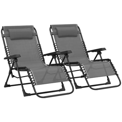 Ensemble de fauteuils « zéro gravité » OUTSUNNY