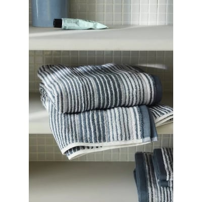 Drap de bain en coton bouclette à rayures MANGO HOME