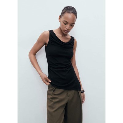 Top en maille drapé MANGO