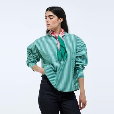 Blouse manches longues rayée en coton BIO GOTS MONOPRIX
