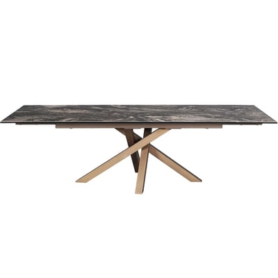 Table à manger extensible 8/10 couverts en céramique effet Marbre - MOLINA HOMIFAB