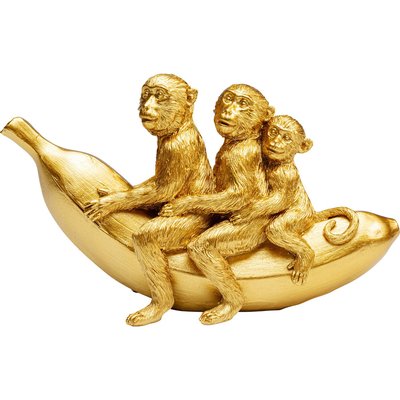 Déco trio singes dorés banane KARE DESIGN