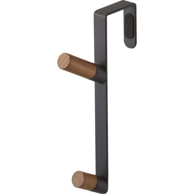 Portemanteau sur porte acier bois  Tower YAMAZAKI