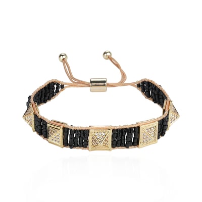 Bracelet réglable perles tissées avec charms SILLAGE HIPANEMA