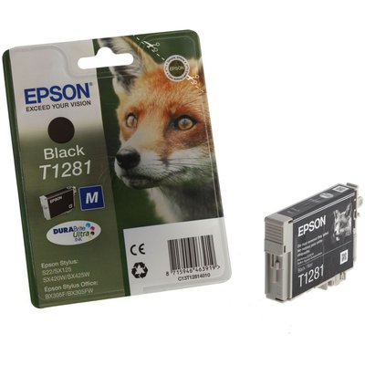 Cartouche d'encre T1281 Noire série Renard EPSON