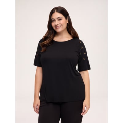 T-shirt avec appliqués animalier FIORELLA RUBINO
