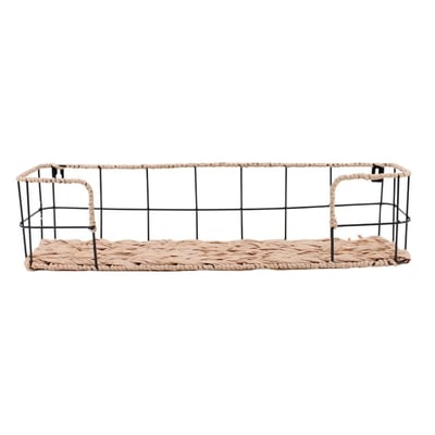 Etagère murale en corde et métal 55cm ORNAMI