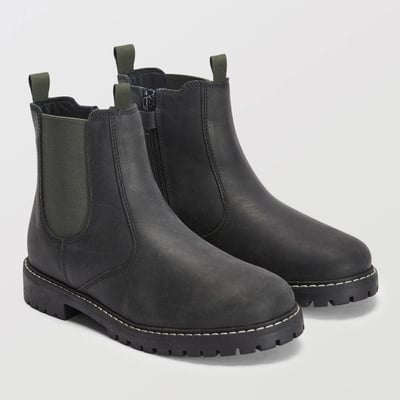Bottines chelsea en cuir responsable MONOPRIX