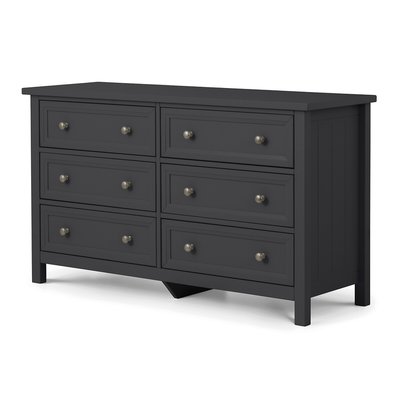 Portland Shaker Style Wide Chest of 6 Drawers SO'HOME