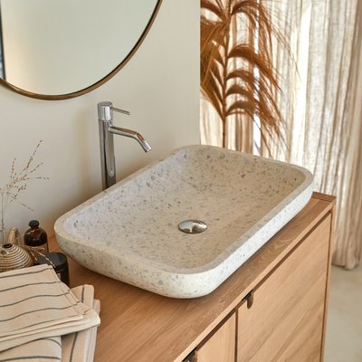 Vasque rectangulaire en terrazzo premium Moon CILAS TIKAMOON