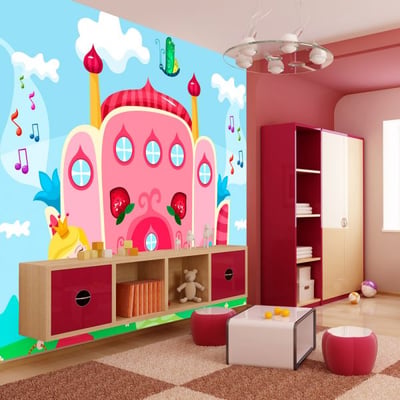 Papier peint intissé panoramique Pour enfants Château EDEN