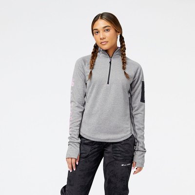 Impact Run AT Half Zip Pullover Sweat col montant manches longues. NEW BALANCE