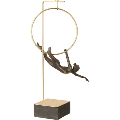 Figurine gymnaste au cerceau en résine RECOLLECTION