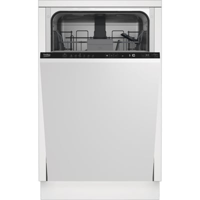 Lave vaisselle tout integrable 45 cm BDIS15031 sans facade BEKO
