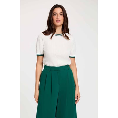 Pull fin manches courtes MORGAN
