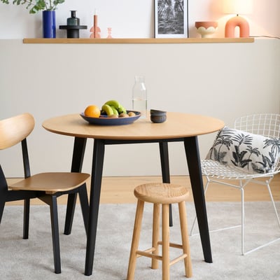 Table à manger ronde en bois D105 - LETA HELLIN, DEPUIS 1862
