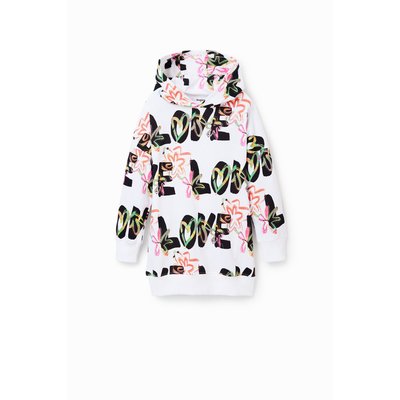 Robe sweat-shirt Love - WHITE - 11/12 DESIGUAL