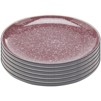 Lot de 6 assiettes à dessert en grès, ALISSA KARE DESIGN
