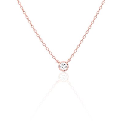 Collier en argent 925 et oxyde de zirconium CLEOR