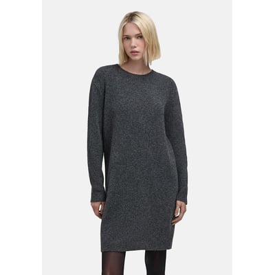 Robe pull col rond droite man ches longues, courte IKKS