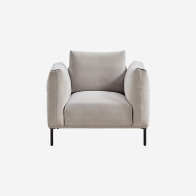 Fauteuil droit polyester AMAMI HABITAT