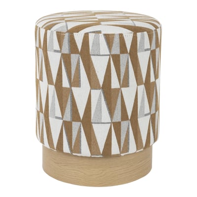Tabouret pouf en tissu - ZIGGY MATHI DESIGN