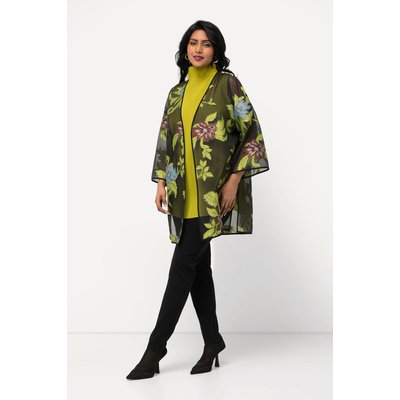 Veste noire fleurie femme clearance