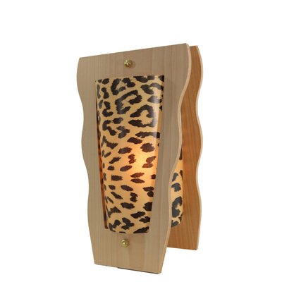 Lampe en hêtre naturel léopard, VASE GERARD LAMY
