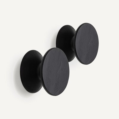 Lot de 2 patères chêne massif ø 10 cm, Arame AM.PM