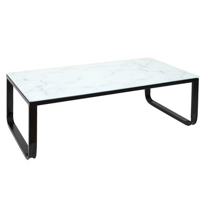 Table Basse En Verre Effet Marbre TOILINUX