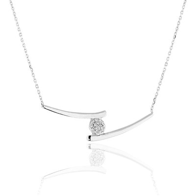 Collier en or 375 et diamant CLEOR