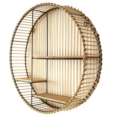 Etagère murale ronde java D53 DECORATIE
