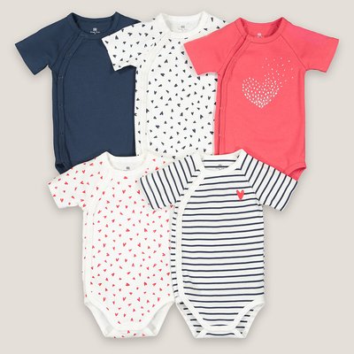 5er-Pack Erstlingsbodys, Baumwolle LA REDOUTE COLLECTIONS