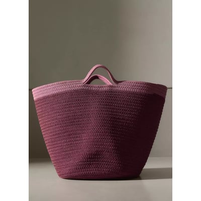 Panier 100 % coton bicolore MANGO HOME
