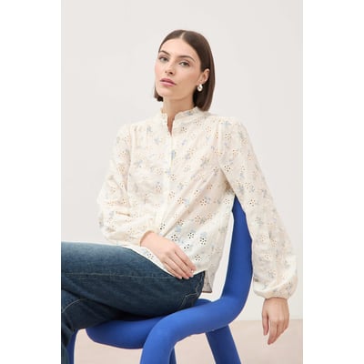 Chemise manches longues col mao BONOBO
