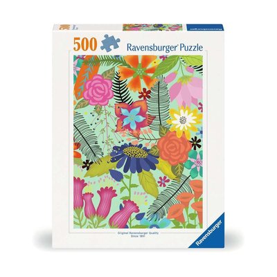500p la jungle de fleurs peinture RAVENSBURGER